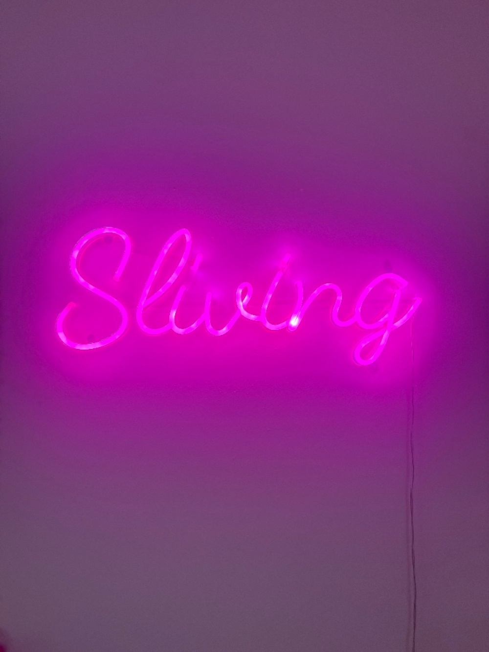 Custom ‘Sliving’ Neon Sign